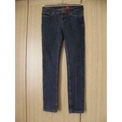 Blauwe skinny stretch jeans broek YES YES 164 XS 34 prima