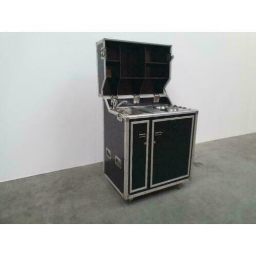 Kitcase kitchenette mobiele keuken design flightcase bar