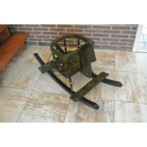Houten Kinder Hobbelpaard 50e jaren(Hindeloopen)