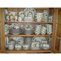 Geranium Villeroy en Boch servies onderdelen