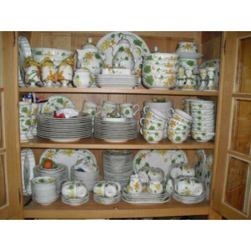 Geranium Villeroy en Boch servies onderdelen