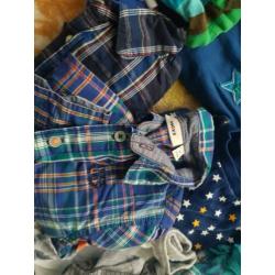 Jongens kleding maat 62 tot 74 broeken overhemden t-shirts