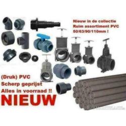 pvc buizen (150 cm ) alle bochten enz. 25 tot 110 mm op voor