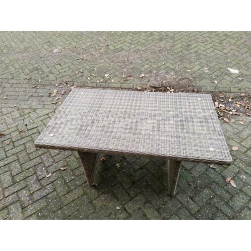 Lounge dining table met glasplaat