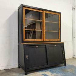 Teak vintage retro buffetkast vitrinekast winkelkast