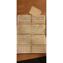 Russische Obligaties van een staatslening van 1880