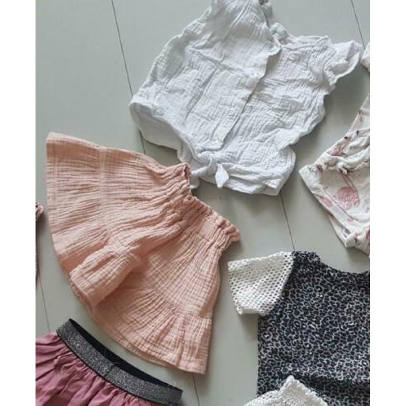 pakket handmade meisjes kleren maat 80/86