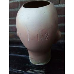 vintage oude etalagepop hoofd man met glazen ogen