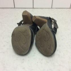 Donker Blauwe Lederen pumps