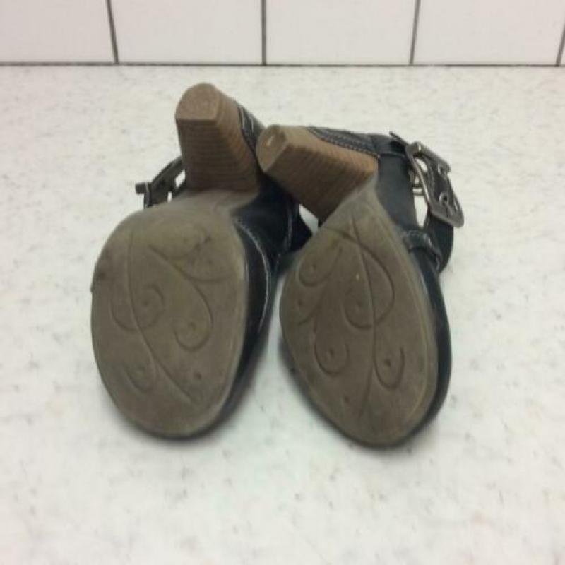 Donker Blauwe Lederen pumps