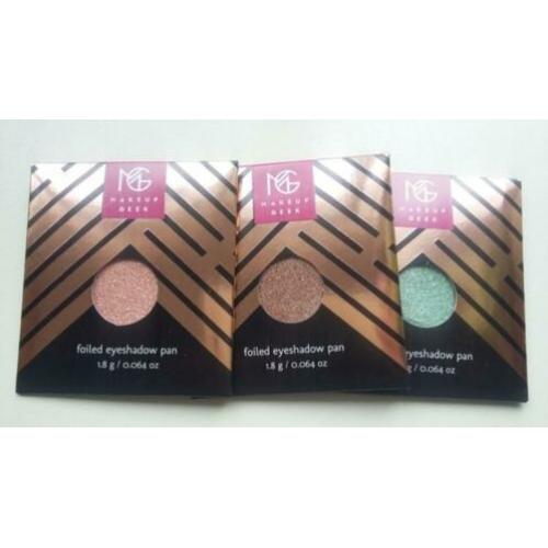 Makeup Geek foiled eyeshadows 3 kleuren