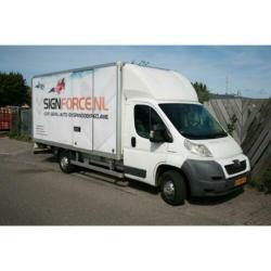 Peugeot Boxer meubel bakwagen, Dhollandia laadklep, trekhaak