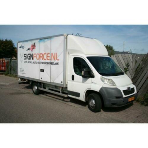 Peugeot Boxer meubel bakwagen, Dhollandia laadklep, trekhaak