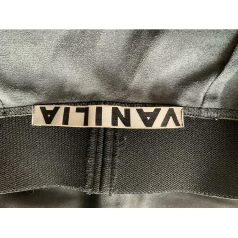 Vanilia midirok van imitatieleer - maat 34