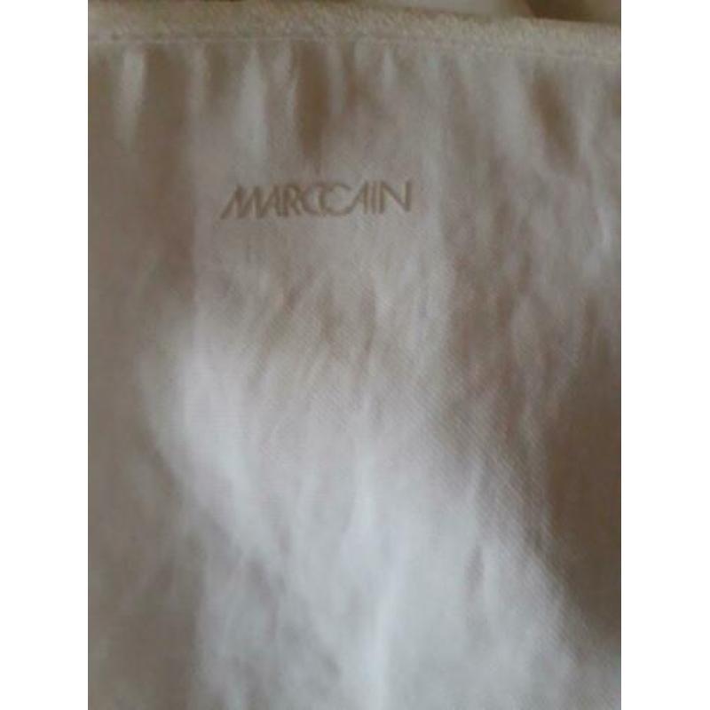 MarcCain zijde top off white met 3/4 mouwen maat 42