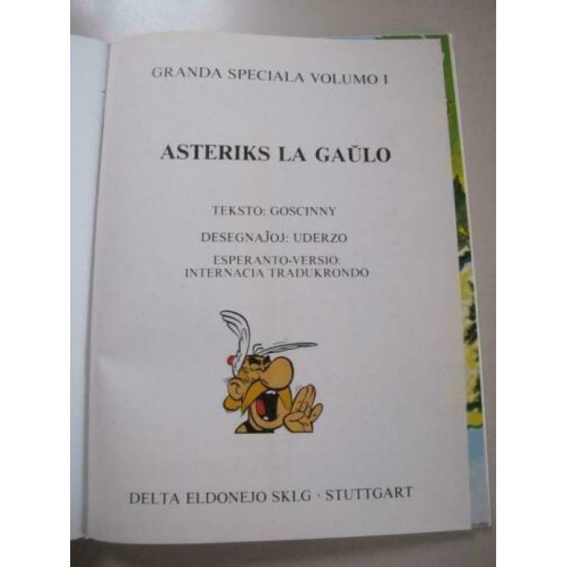 Asterix de Gallier, in het esperanto Asteriks la Gaulo