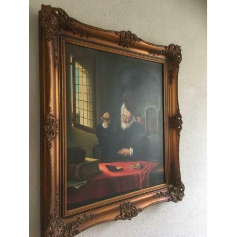 Goudweger van Salomon Koninck pracht werk 90 x 80 cm