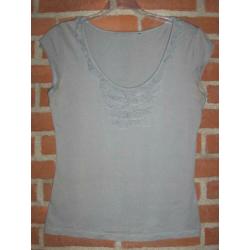 Grijs T-Shirt met Roes mt S (925)