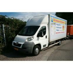 Peugeot Boxer meubel bakwagen, Dhollandia laadklep, trekhaak