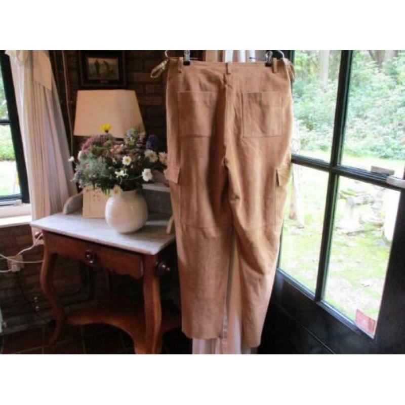 mj/MARC'OPOLO broek maat 40 leder camel kleur ALS NIEUW!