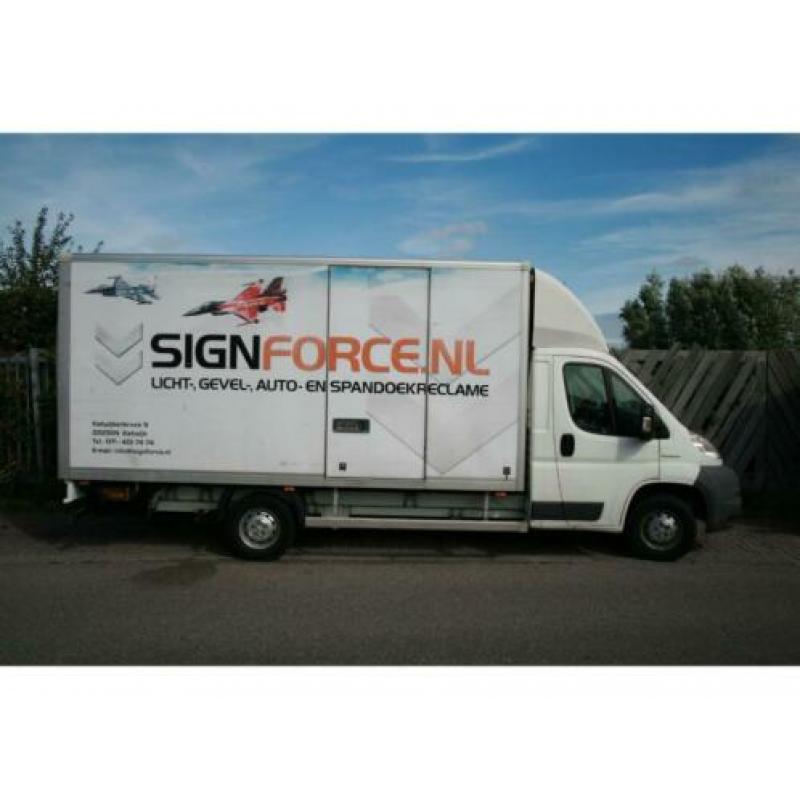 Peugeot Boxer meubel bakwagen, Dhollandia laadklep, trekhaak