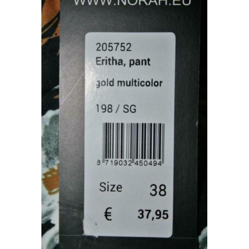 Norah bloemen print broek 38 M