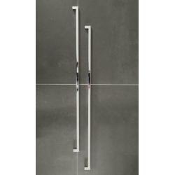 2 design chromen ladengrepen (90 cm)