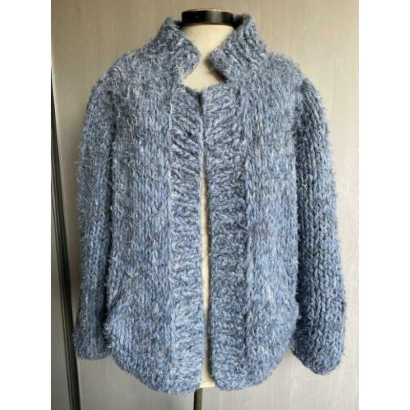 Kiro by Kim blauw / grijs vest, one size, S / M L