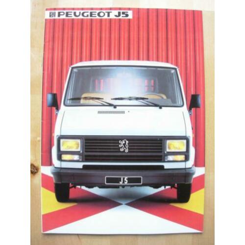 Peugeot J5 Bestel Brochure 1984 - Bestelwagen