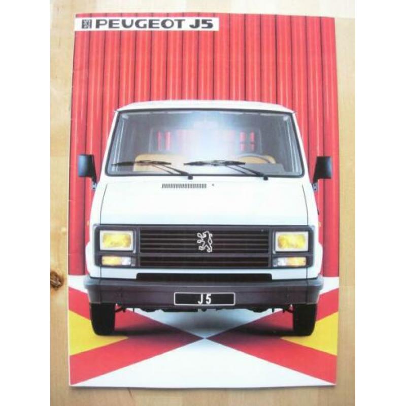 Peugeot J5 Bestel Brochure 1984 - Bestelwagen