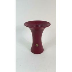 Vintage vaas Royal Gouda, rood bordeaux, aardewerk. 2A14