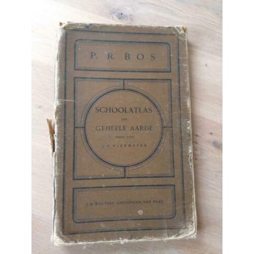 Schoolatlas der Geheele Aarde, P.R.Bos,1921, 26ste druk