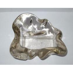 Handmade decoratief art glazen schaal.