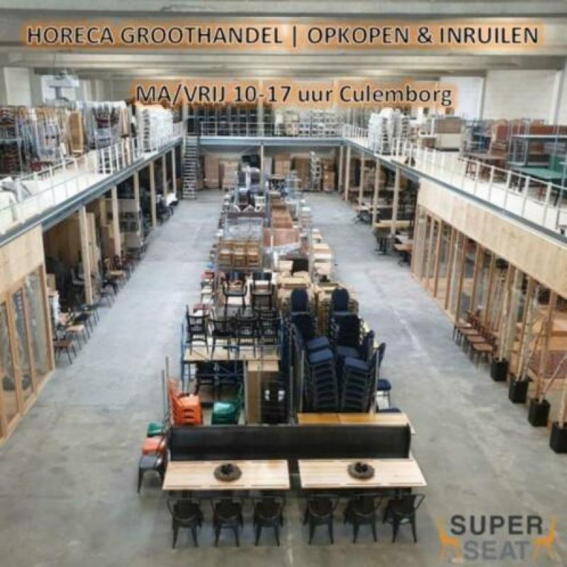 29 x HPL stapelstoelen, HORECA design stoelen Arper 986