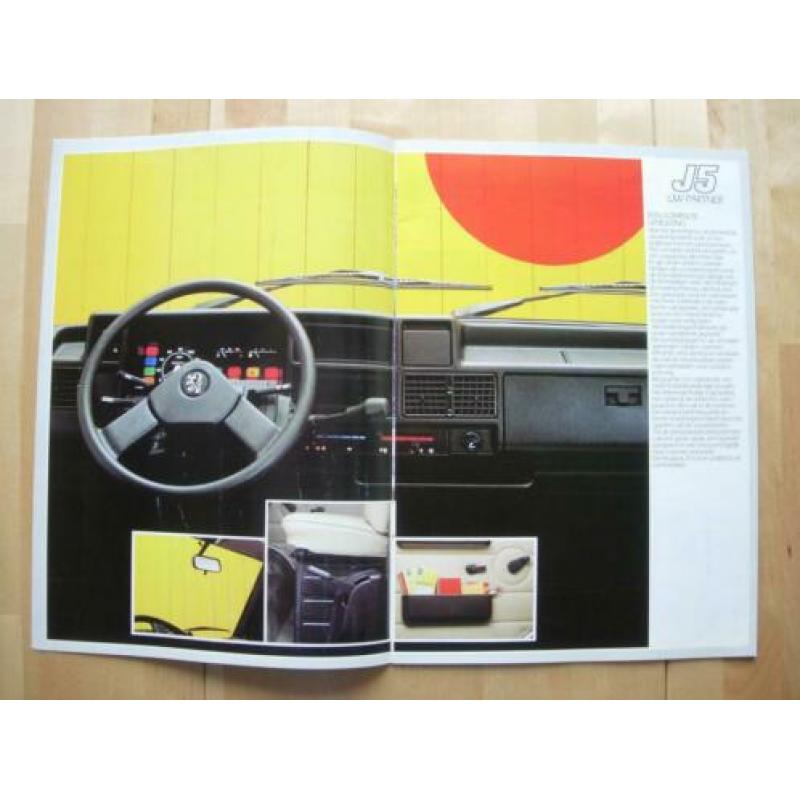 Peugeot J5 Bestel Brochure 1984 - Bestelwagen