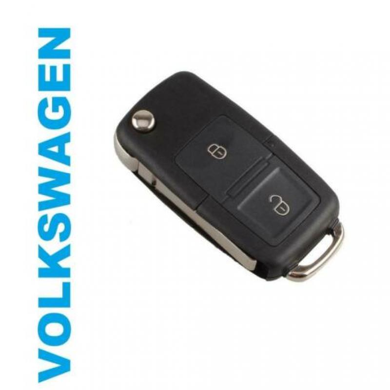 VW autosleutel behuizing 2 knoppen Caddy Transporter Up Polo