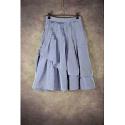 S_022) Vintage 80's Lavendel/lila volume midi rok