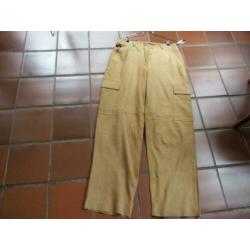 mj/MARC'OPOLO broek maat 40 leder camel kleur ALS NIEUW!