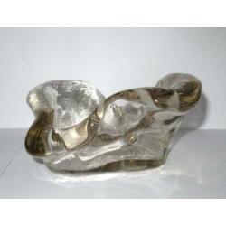 Handmade decoratief art glazen schaal.
