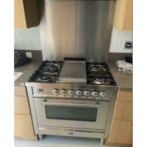 Rvs Boretti Fornuis met Frytop