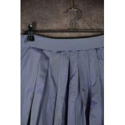 S_022) Vintage 80's Lavendel/lila volume midi rok