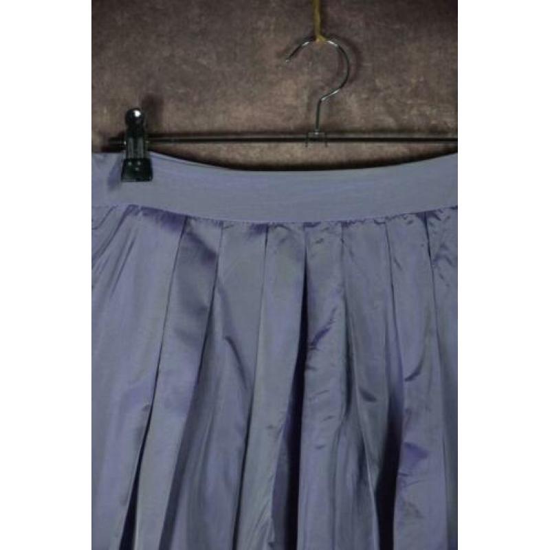 S_022) Vintage 80's Lavendel/lila volume midi rok