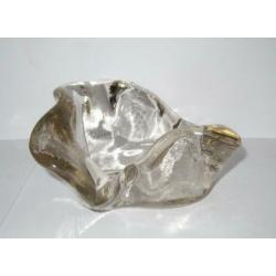 Handmade decoratief art glazen schaal.