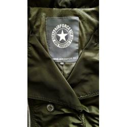 Nieuwe originele groene AIRFORCE jas - Maat M