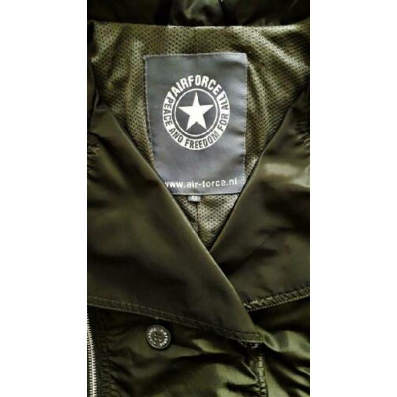 Nieuwe originele groene AIRFORCE jas - Maat M