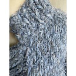Kiro by Kim blauw / grijs vest, one size, S / M L