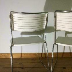 2 vintage Italiaans design stoeltjes uit de seventies