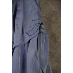 S_022) Vintage 80's Lavendel/lila volume midi rok