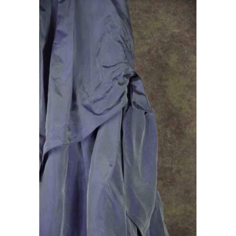 S_022) Vintage 80's Lavendel/lila volume midi rok