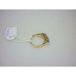 Ring goud met robijn & 0.5K diamant / Z6109